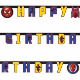 Spiderman šťastné narozeniny nápis 2m 